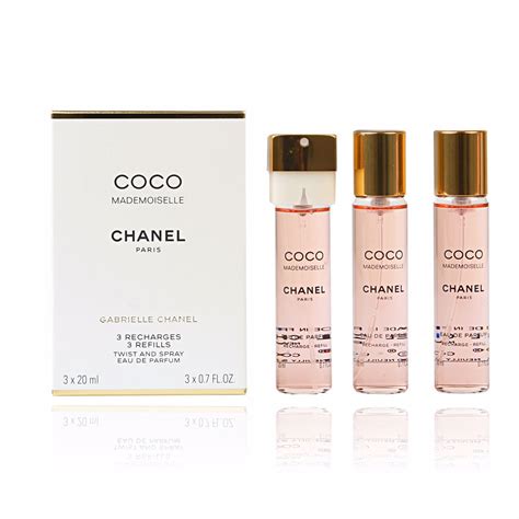 chanel coco mademoiselle purse spray set|Chanel Coco Mademoiselle intense refills.